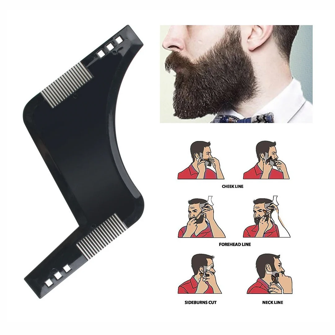 Beard Shaping Template Plus Beard Comb All-In-One Tool - Image 2