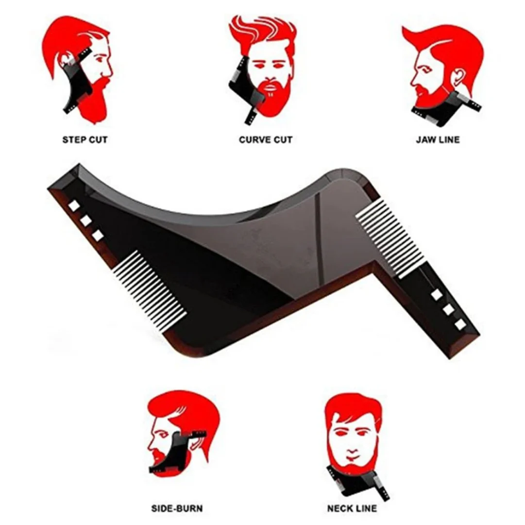Beard Shaping Template Plus Beard Comb All-In-One Tool - Image 4