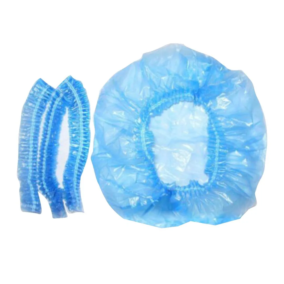 Disposable Shower Caps Plastic Hair Cover - Image 2