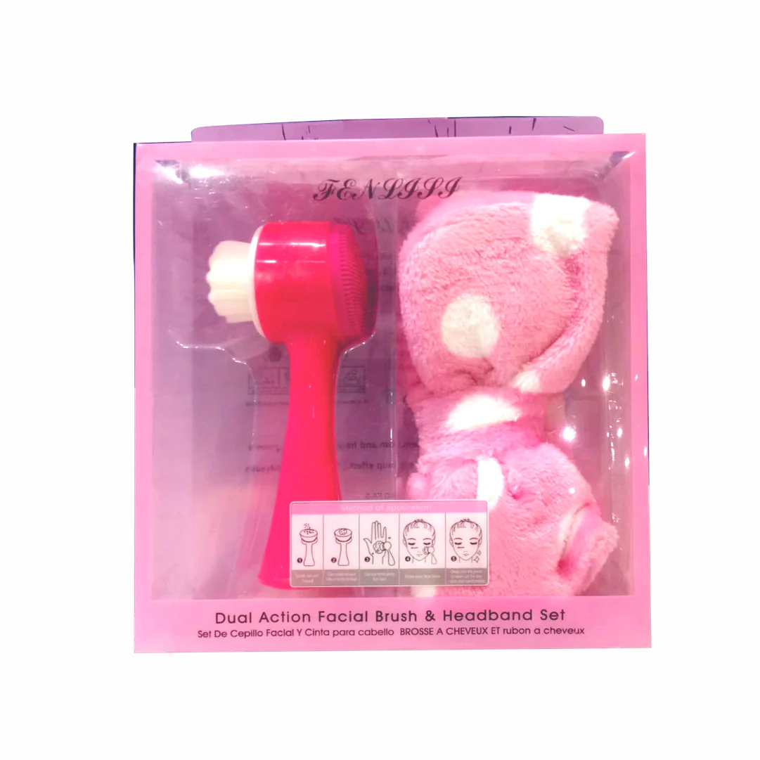 Dual Action Cleanser Brush and Headband Set - Image 2